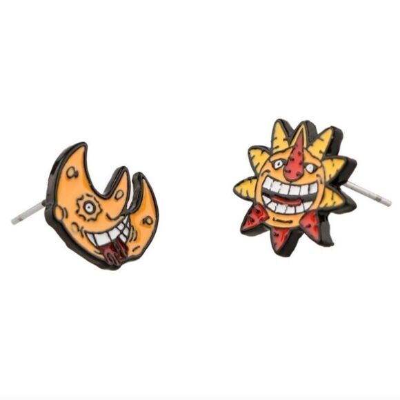 Soul Eater Sun and Moon Earrings - Picture 2 of 3